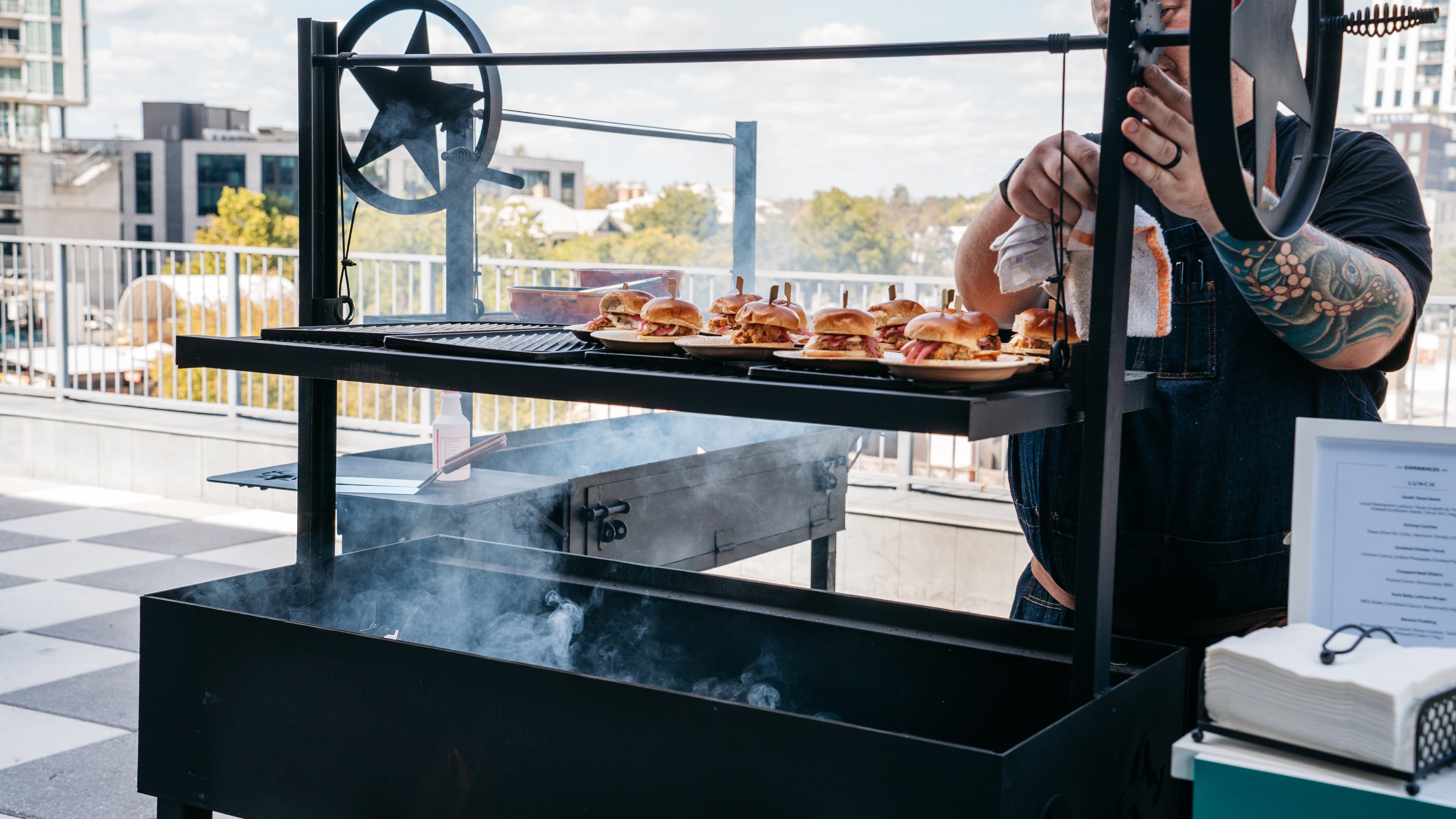 Barton Table live fire grill